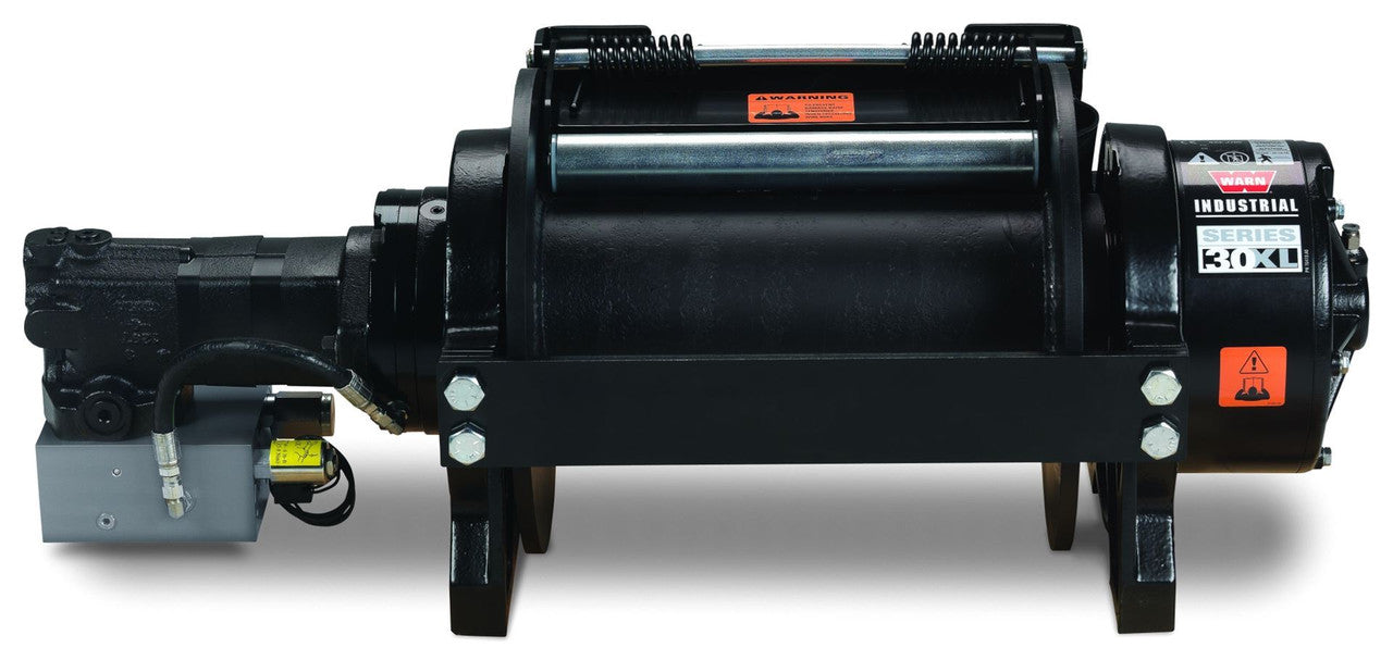 WARN Series 30XL 30,000lb Hydraulic Industrial Winch - Standard Drum And Air Clutch