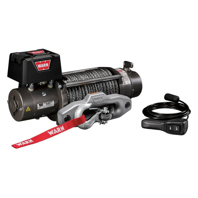 WARN M8-S 8000lb Electric Recovery Winch 12V - Spydura Synthetic Rope