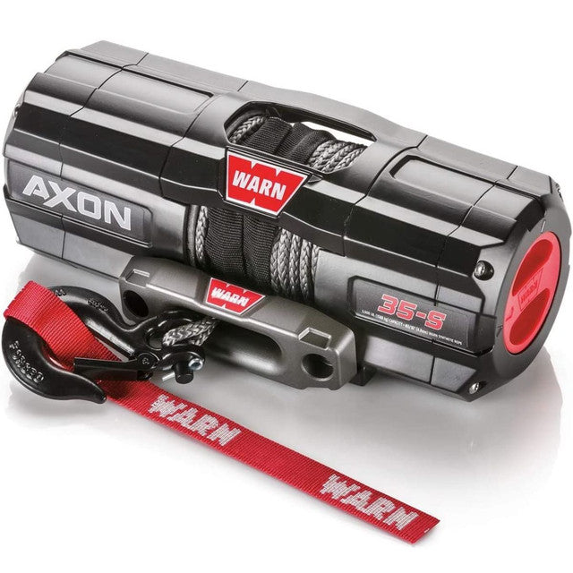 WARN AXON 35-S Powersports ATV UTV Electric Winch 3500lbs - Synthetic Rope
