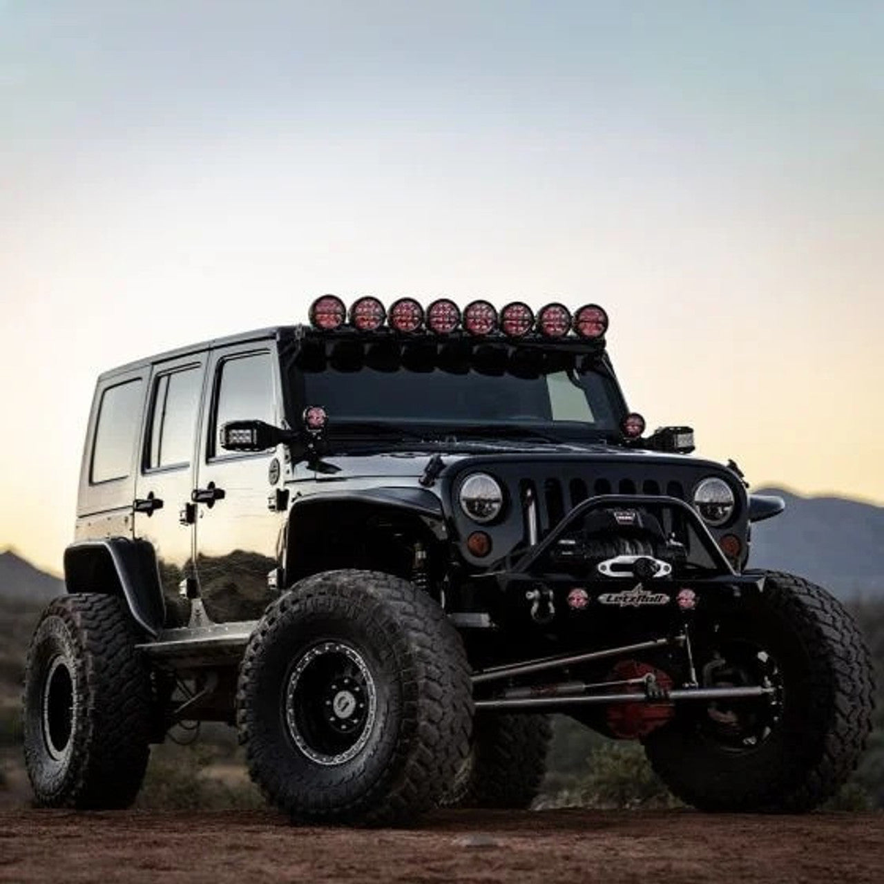 Rigid Industries 360 Series 4inch LED Off-Road Drive Optic W/Red Backlight | Pair
