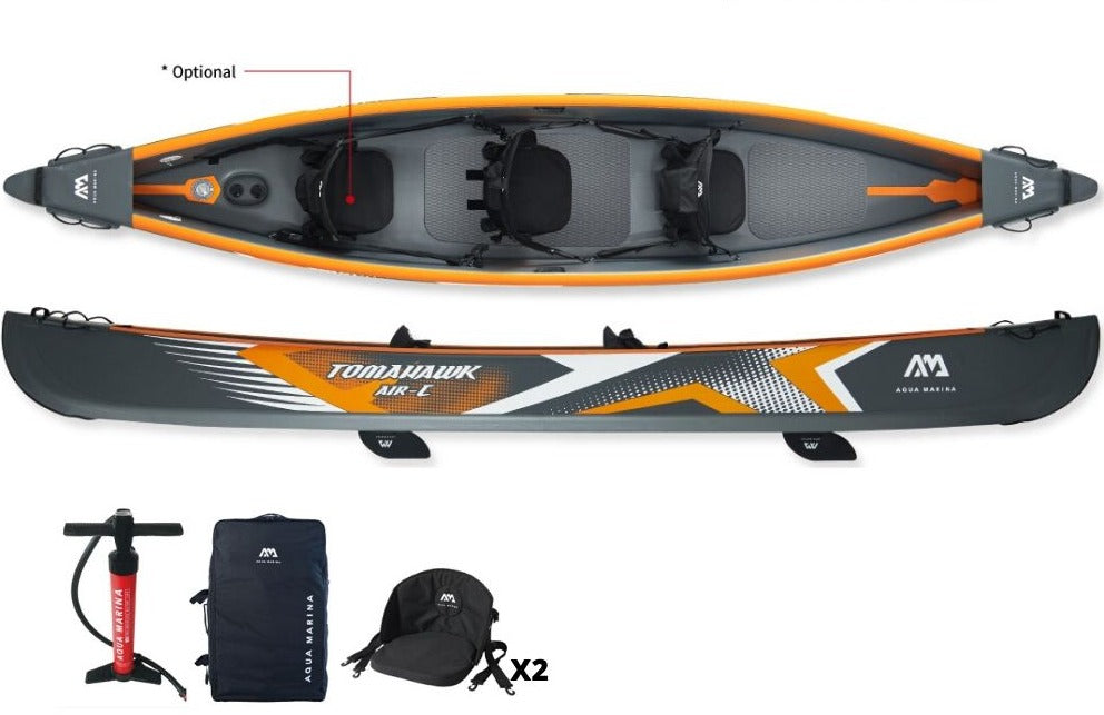 Aqua Marina Tomahawk Air-C 480 3 Person Inflatable Drop-Stitch Kayak