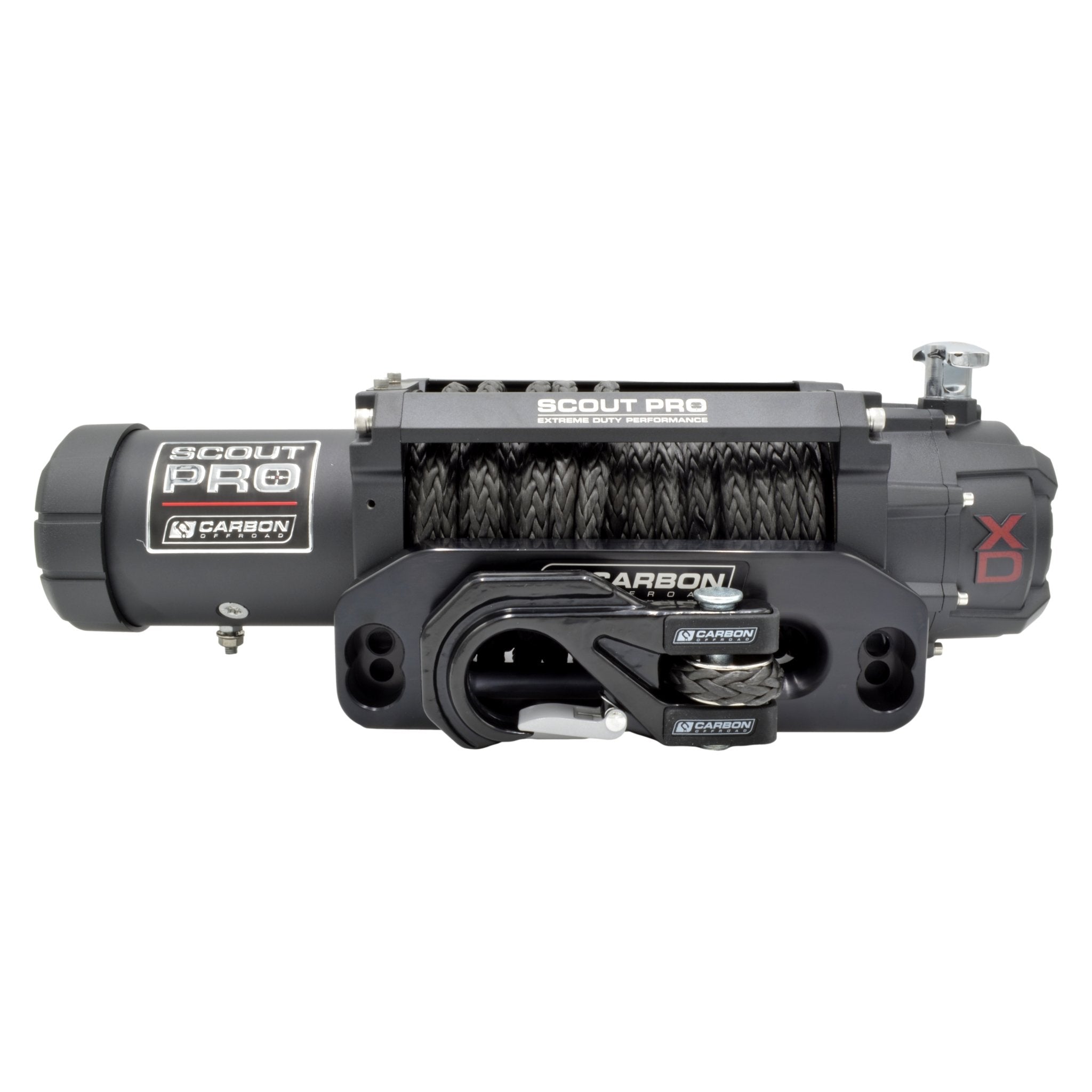 Carbon Scout Pro 12.0 Extreme Duty 12000lb Fast Electric Winch V3 - Carbon Offroad