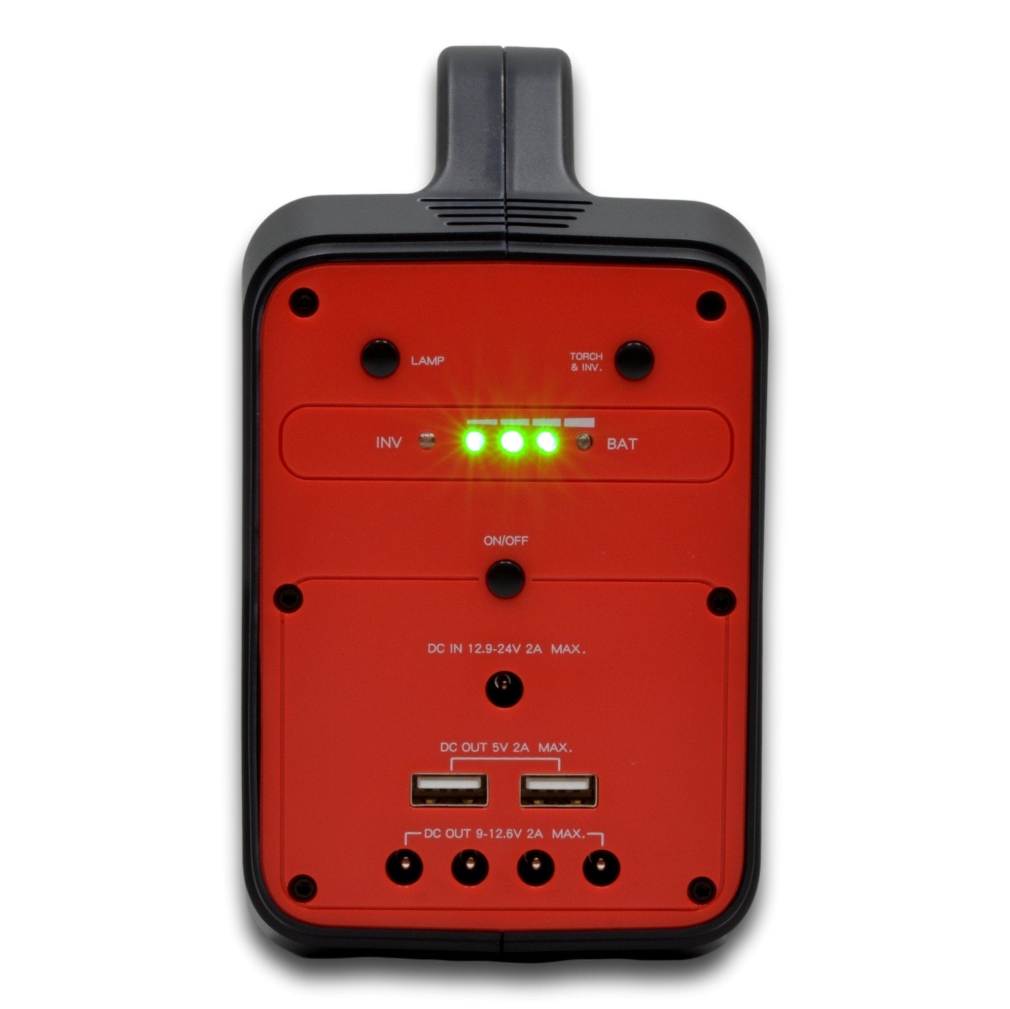 SR Portables Thia 130wh 10ah Portable Lithium Solar Generator Red Plus 40w Solar Panel - Carbon Offroad