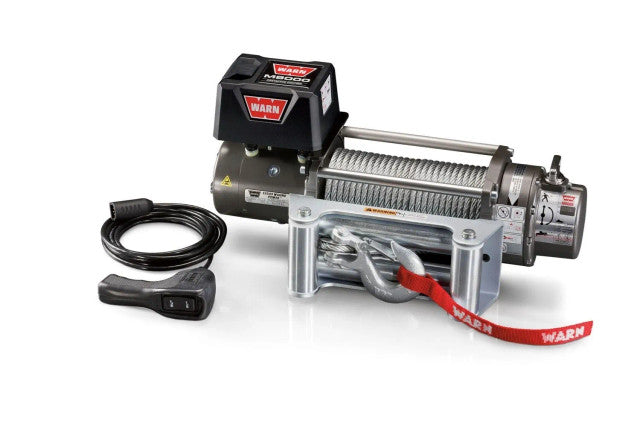 WARN M8 12V 8,000lbs Recovery Winch - Steel Rope