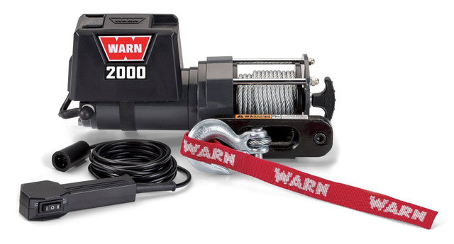 WARN 2000 DC 12V Electric Utility Winch 2000lb - Steel Rope