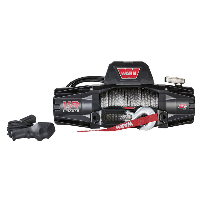 WARN VR EVO 8-S 8000lbs 12V Winch - Synthetic Rope