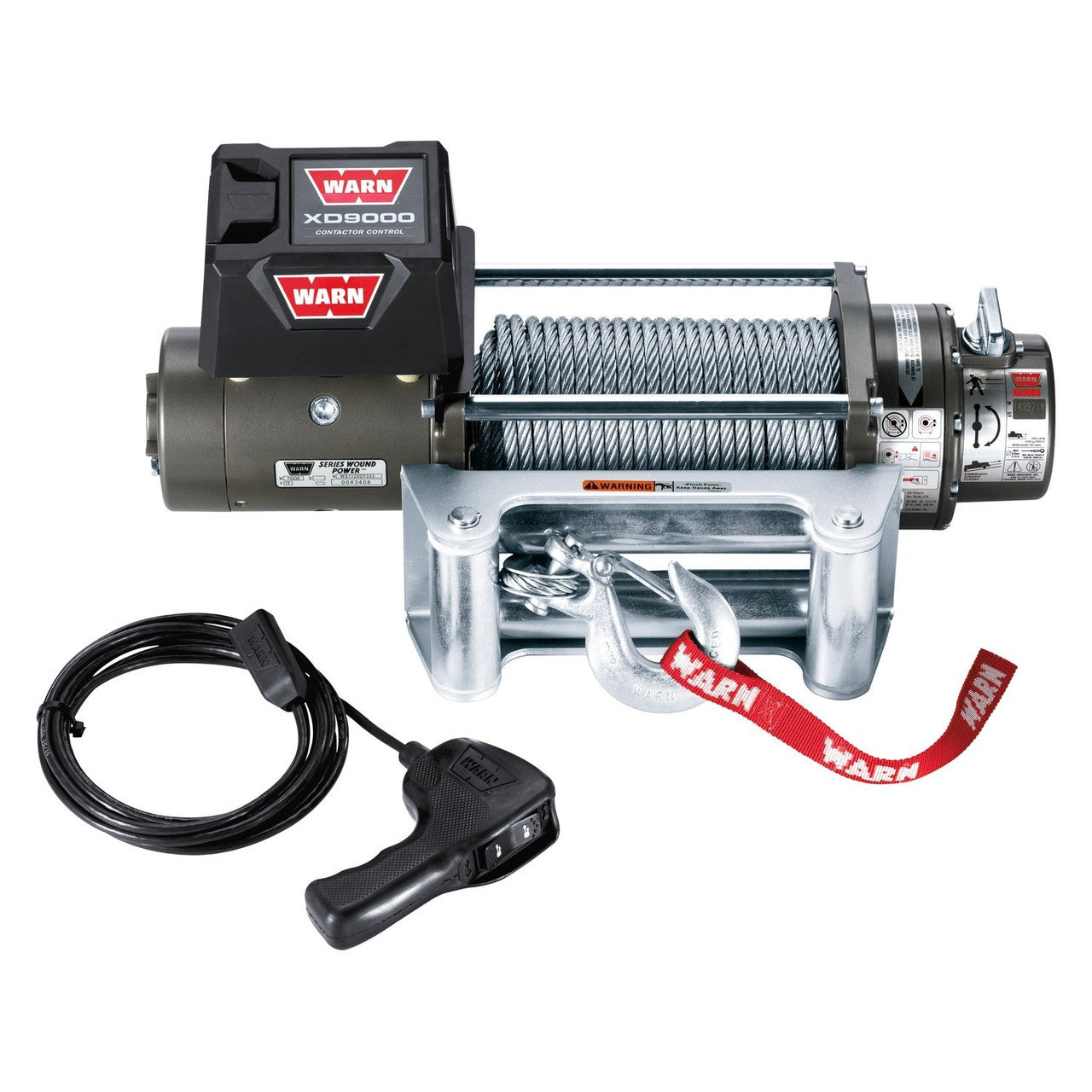 WARN XD9 9000lbs Compact Recovery Electric Winch 12V - Steel Wire Rope