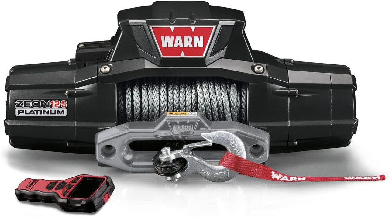WARN ZEON 12-S Platinum Electric Winch 12000lbs Synthetic Rope