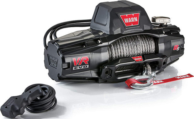 WARN VR EVO 8-S 8000lbs 12V Winch - Synthetic Rope