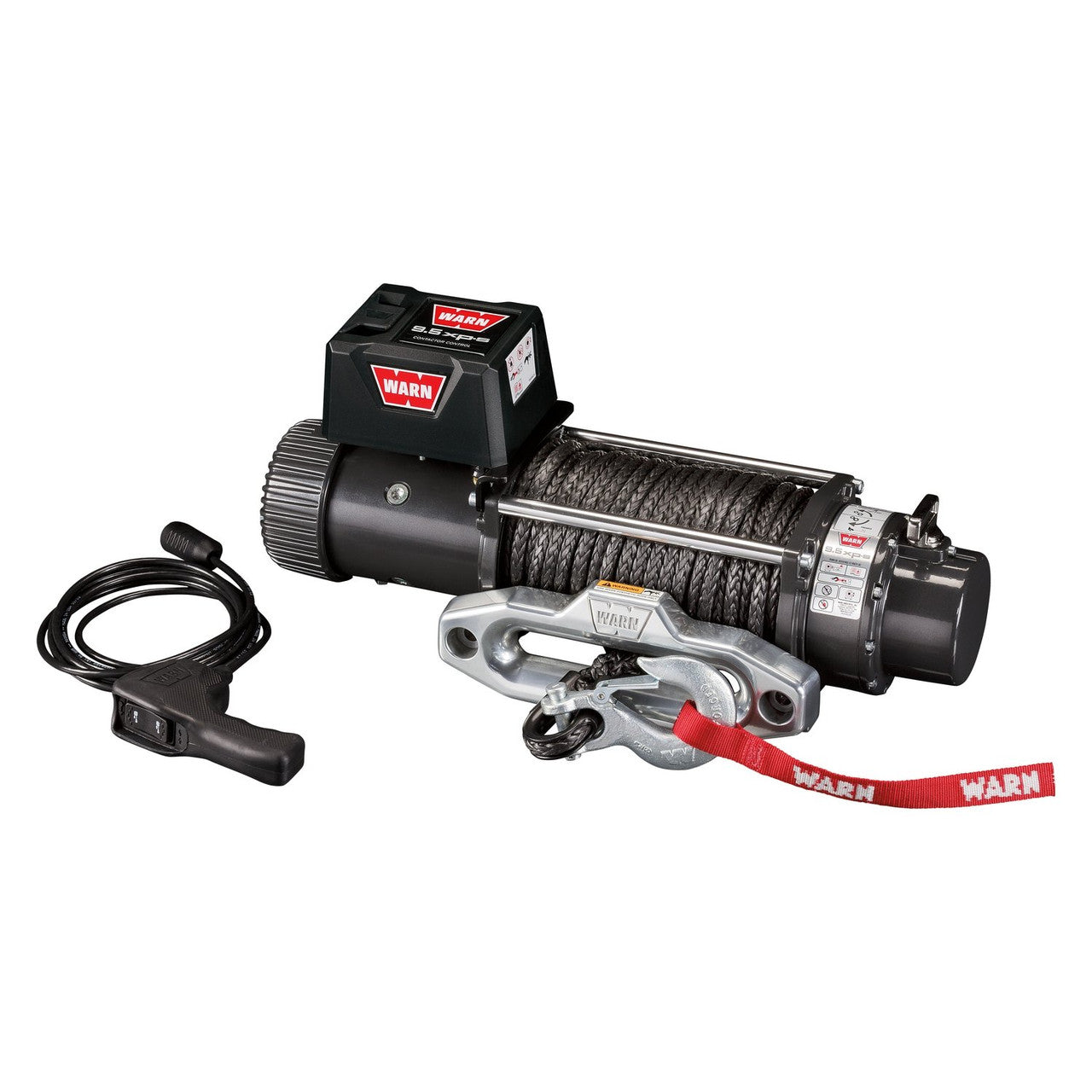 WARN 9.5xp-S 12V 9,500 Lbs Recovery Winch - Spydura Synthetic Rope