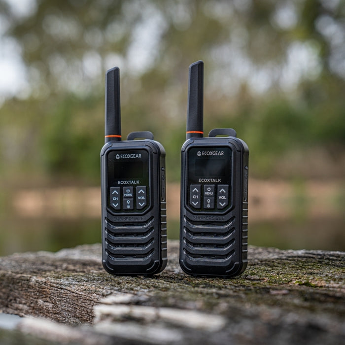 EcoXgear ECOXTALK EXG200 2-Watt IP67 Handheld UHF Radio Twin Pack