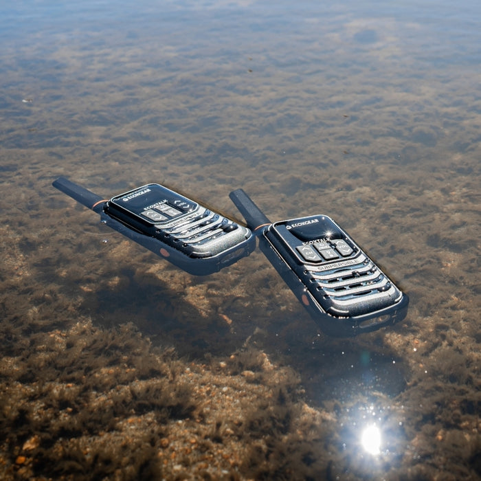 EcoXgear ECOXTALK EXG200 2-Watt IP67 Handheld UHF Radio Twin Pack