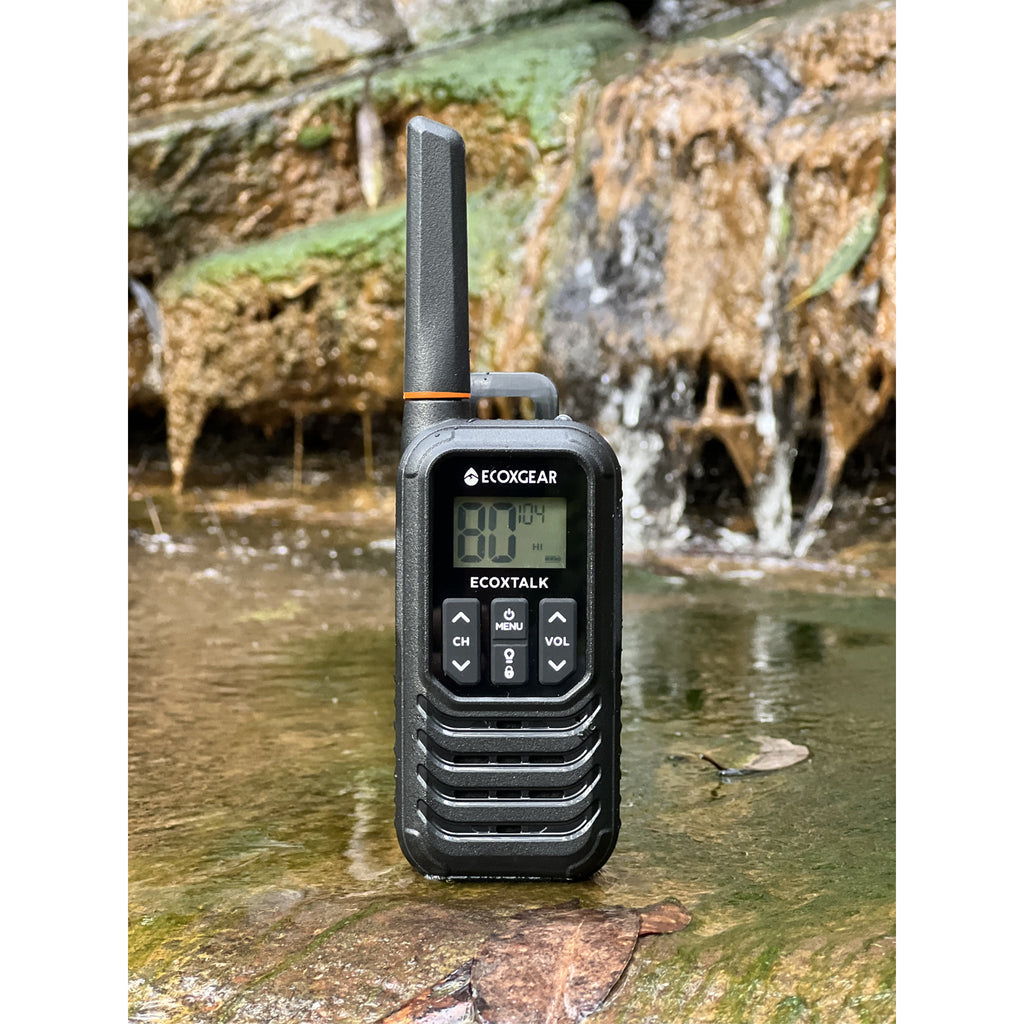 EcoXgear ECOXTALK EXG100 1-Watt IP54 Handheld UHF Radio Twin Pack