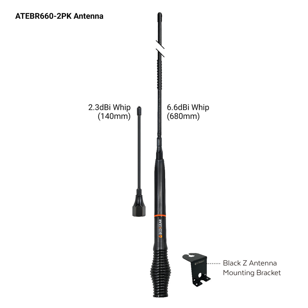 EcoXgear EXG3000 5-Watt Compact Fixed Mount UHF Radio Touring Pack