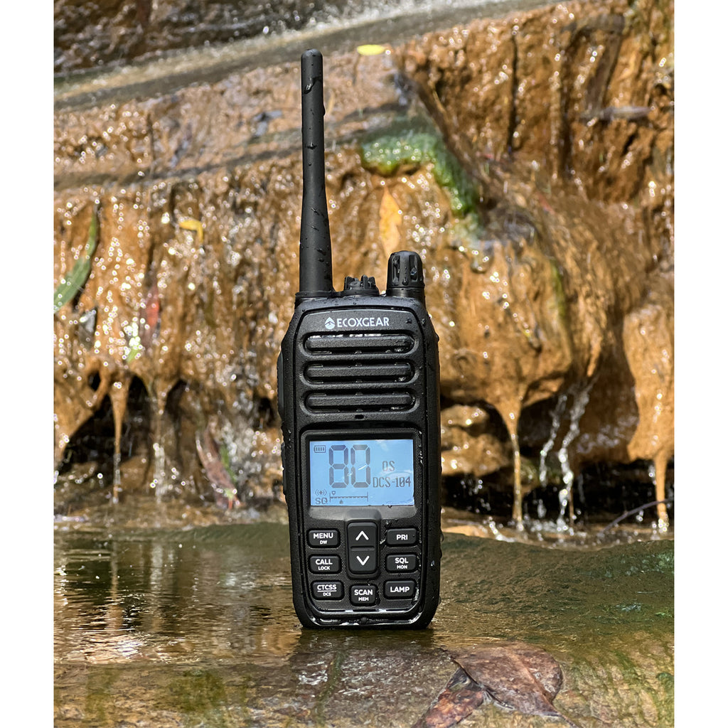 EcoXgear ECOXTALK EXG500 5-Watt Long Range IP67 Handheld UHF Radio Twin Pack