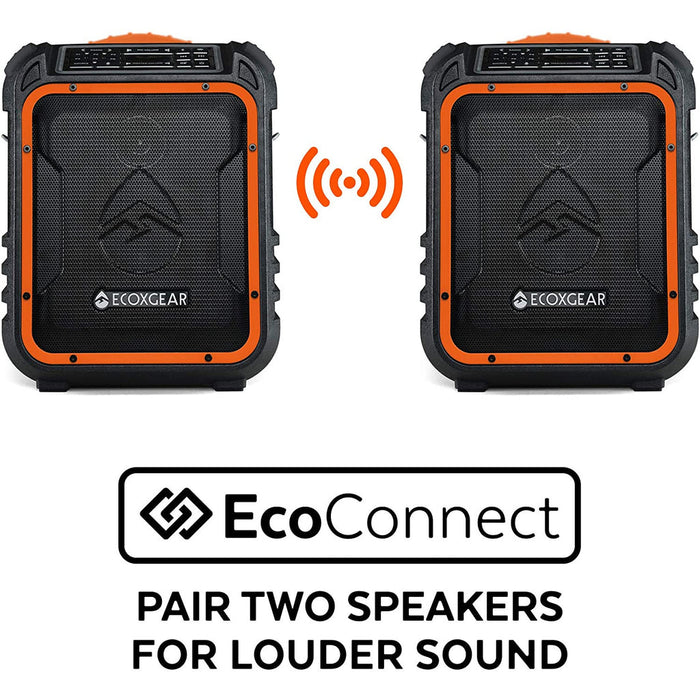 EcoXgear EcoXplorer - Orange Waterproof Speaker