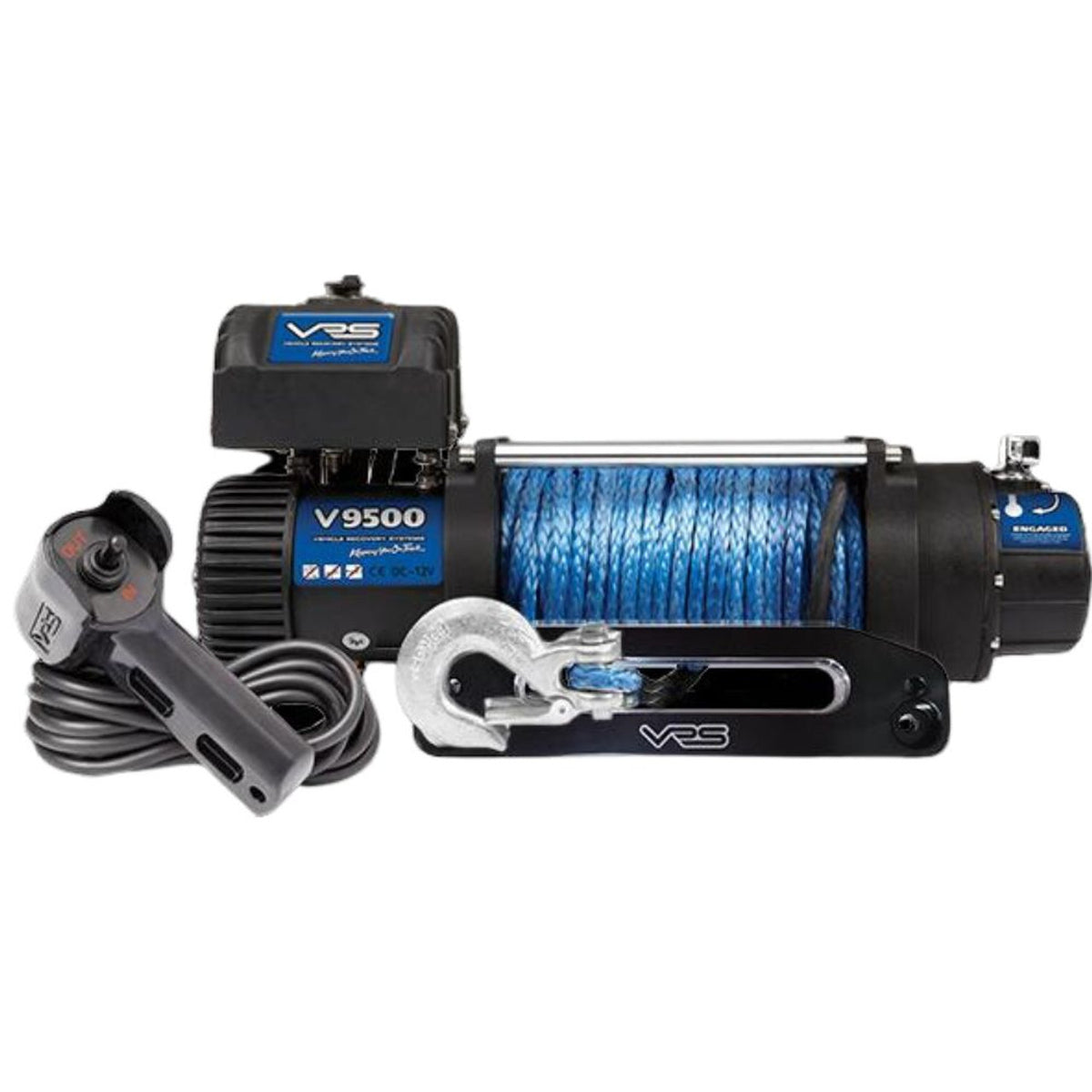 VRS 9500lb 12v Electric Winch With Synthetic Rope — Adventure Warehouse