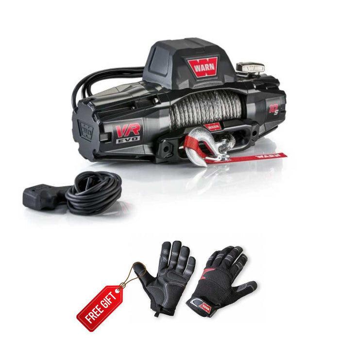 WARN VR EVO 10-S 10,000lbs 12V Winch - Synthetic Rope