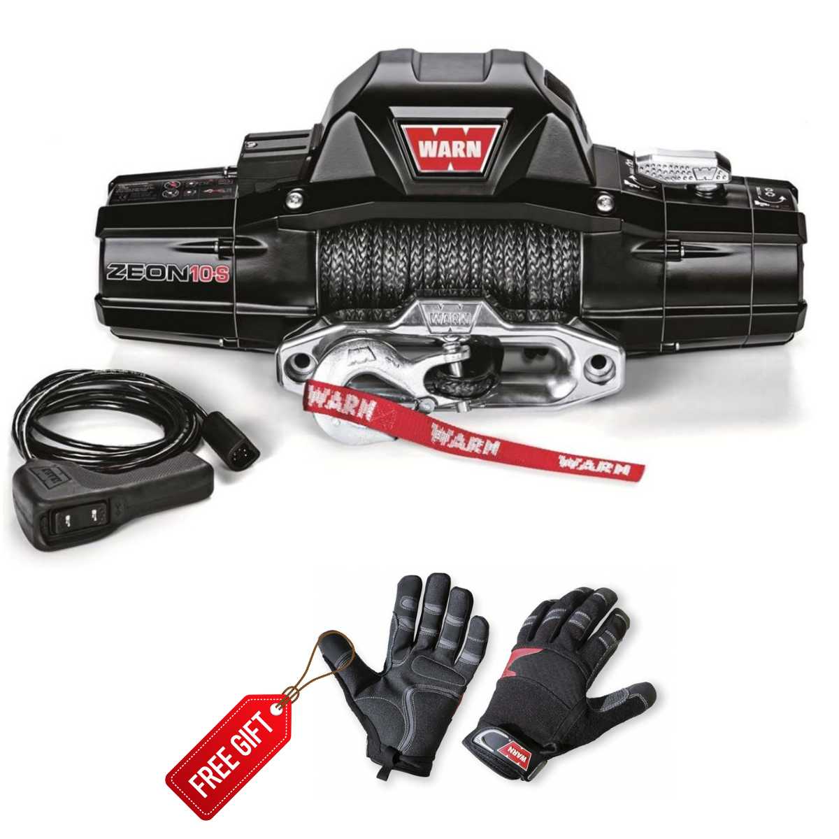 WARN ZEON 10-S 10,000lbs 12V Winch - Synthetic Rope