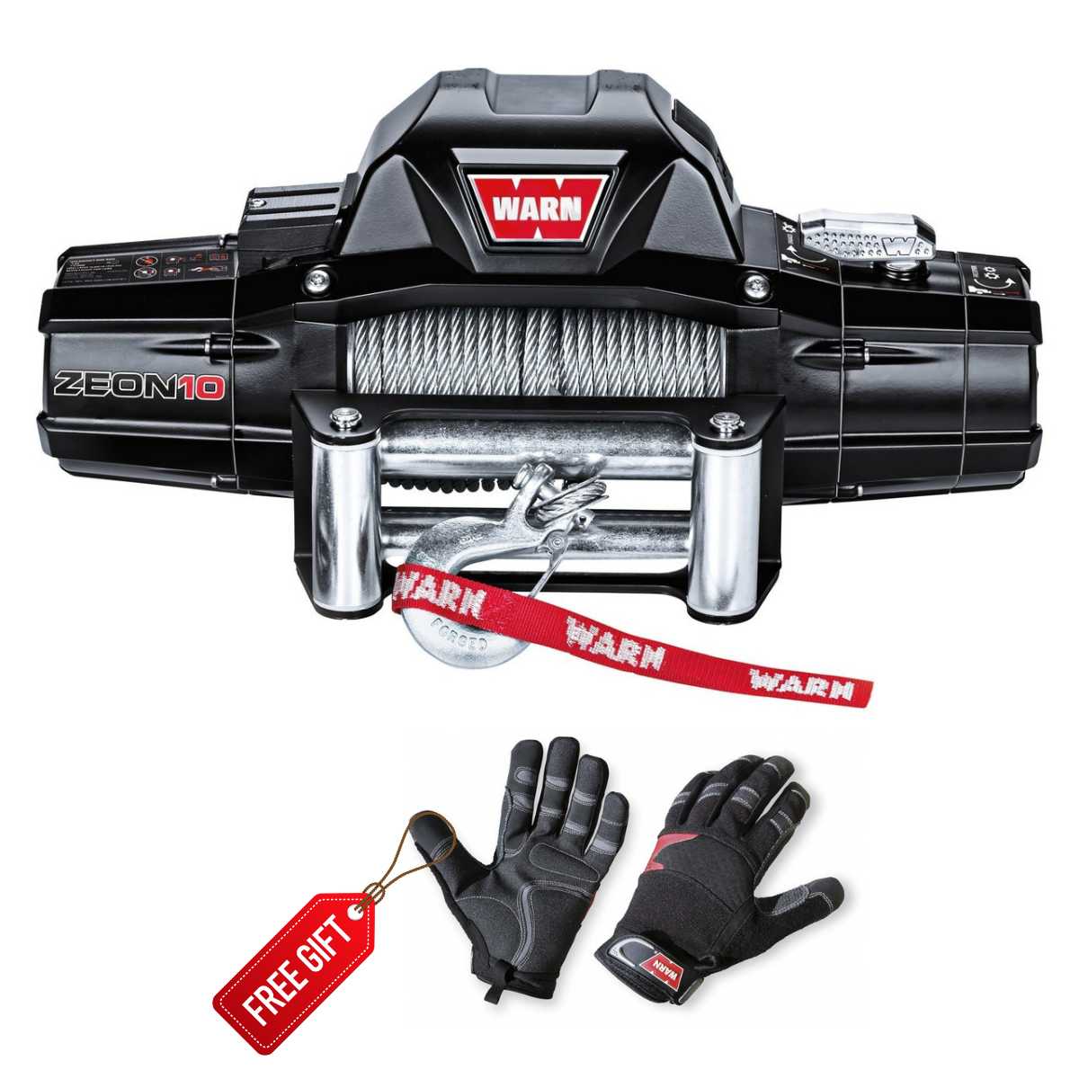 WARN ZEON 10 10,000lbs 12V Winch - Steel Rope