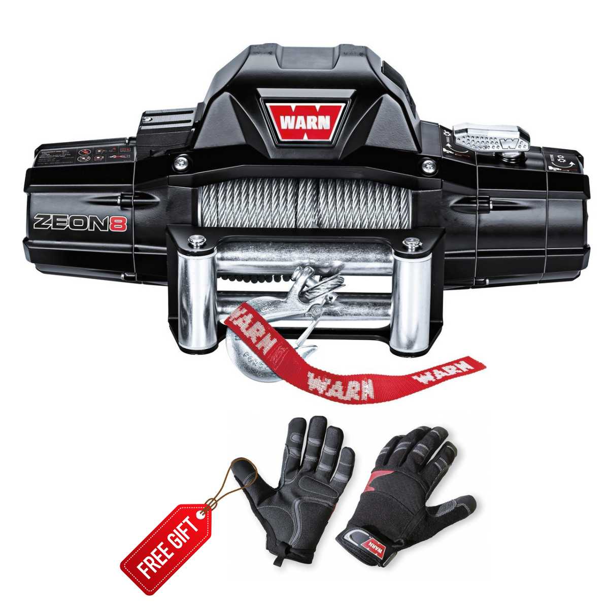 WARN ZEON 8 8,000lbs 12V Winch - Steel Rope