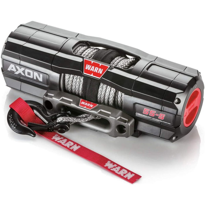 WARN AXON 55-S Powersports ATV UTV Electric Winch 5500lbs -Synthetic Rope