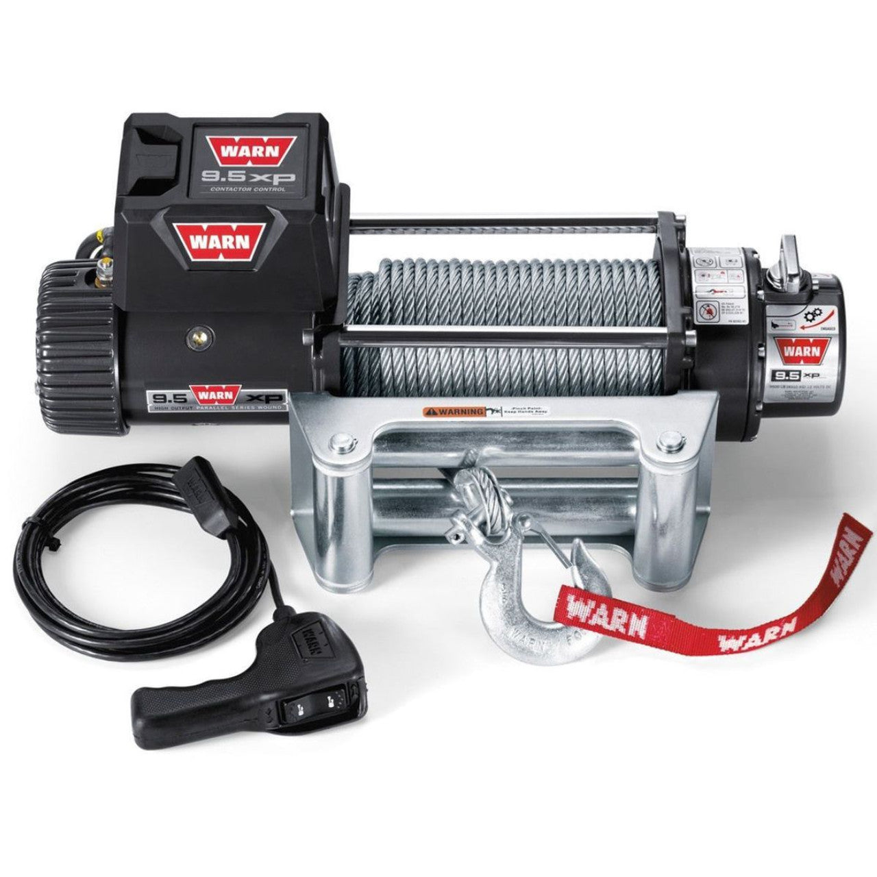 WARN 9.5XP 12V 9,500 Lbs Recovery Winch - Steel Rope