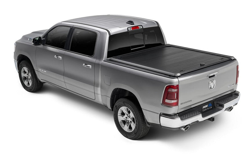 A.R.E. Double Cover Retractable Truck Bed Tonneau Cover | Fits RAM 2500 6'4" Tub W/Out RAMBOX