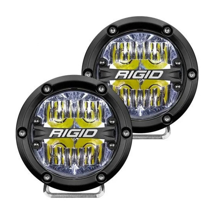 Rigid Industries 360 Series 4inch LED Off-Road Drive Optic W/White Backlight | Pair