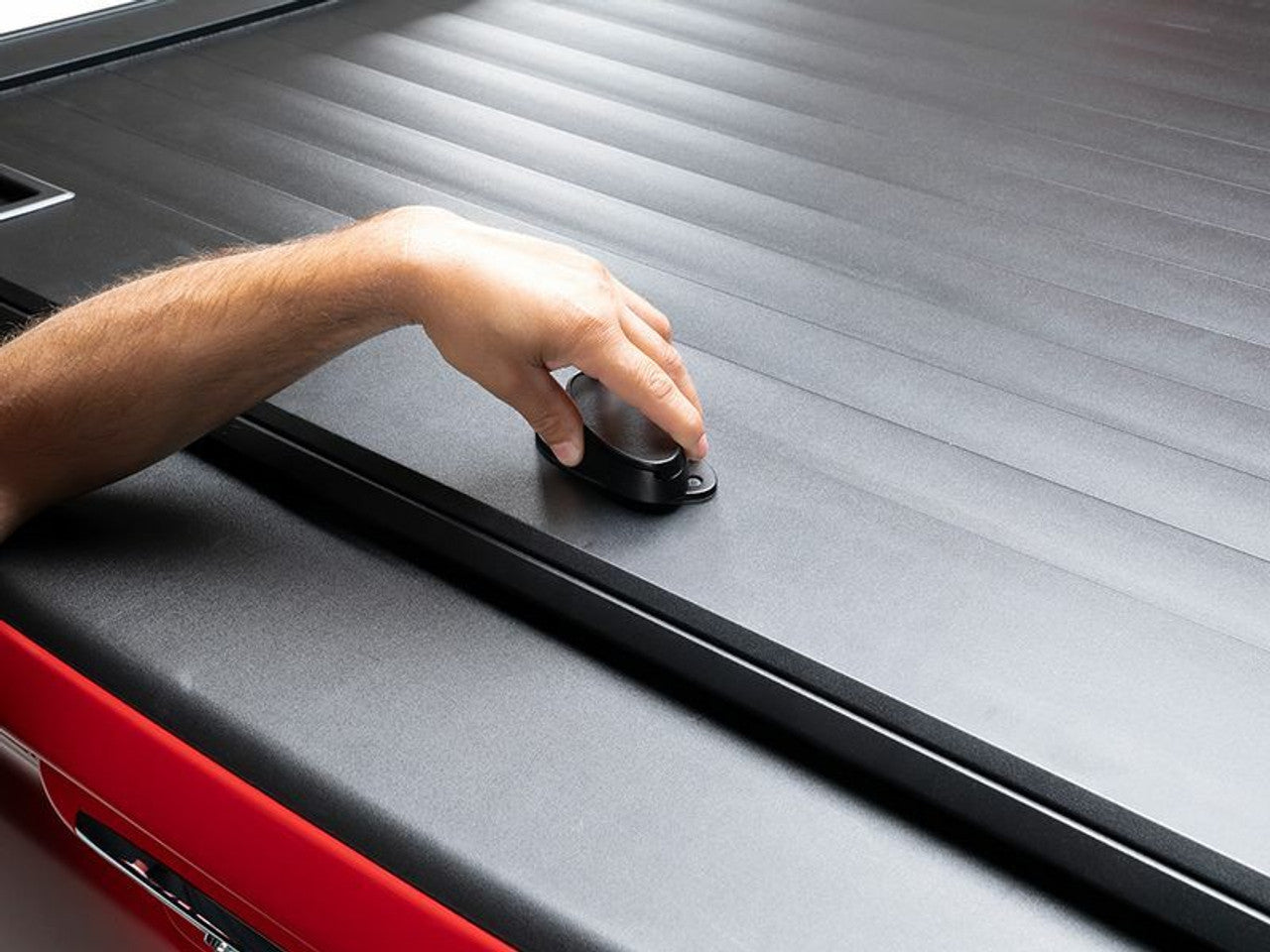 A.R.E. Double Cover Retractable Truck Bed Tonneau Cover | Fits RAM 1500 DS Crew Cab W/Out RAMBOX