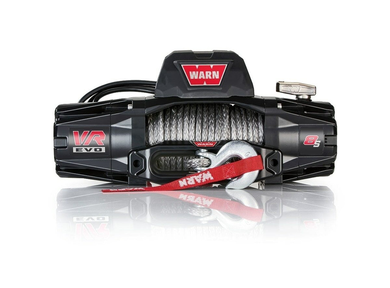 WARN VR EVO 8-S 8000lbs 12V Winch - Synthetic Rope