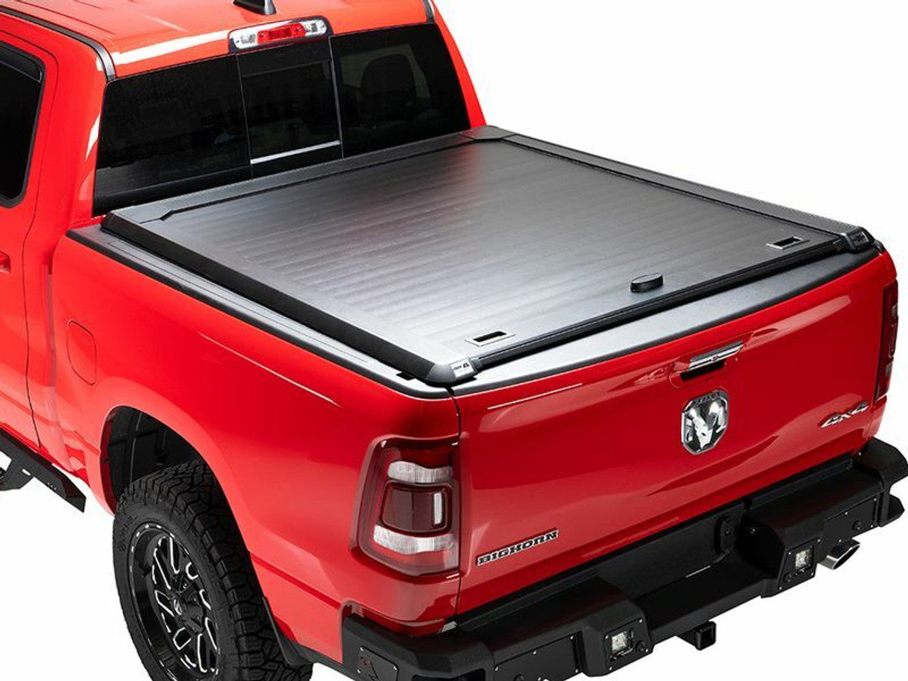 A.R.E. Double Cover Retractable Truck Bed Tonneau Cover | Fits RAM 1500 DS Crew Cab W/Out RAMBOX