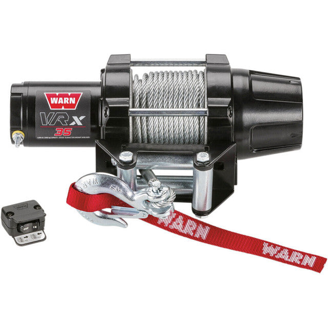 WARN VRX 35 3,500lbs 12V ATV UTV Powersports Winch - Steel Rope