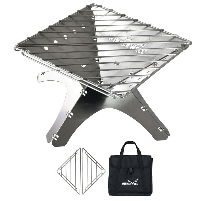 Winnerwell Folding Fire Pit - Camping Bundle