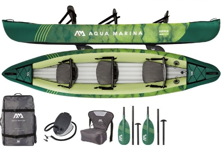 Aqua Marina Ripple 370 3 Person Inflatable Canoe