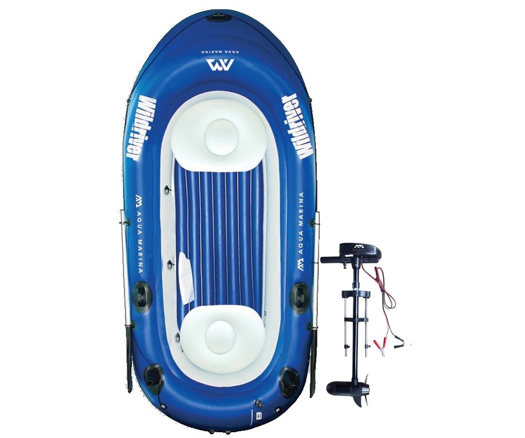 Aqua Marina Wild River Inflatable Boat With Trolling Motor