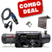 Carbon 12K V.3 12000lb Winch Black Hook Installers Combo Deal - Carbon Offroad