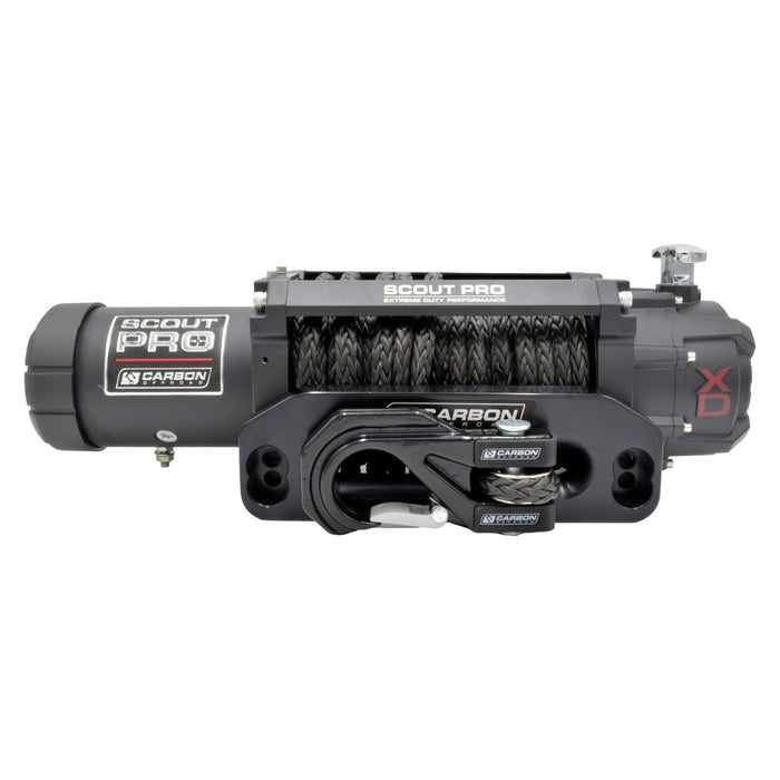 Carbon Scout Pro 12.0 Extreme Duty 12000lb Fast Electric Winch V3 - Carbon Offroad