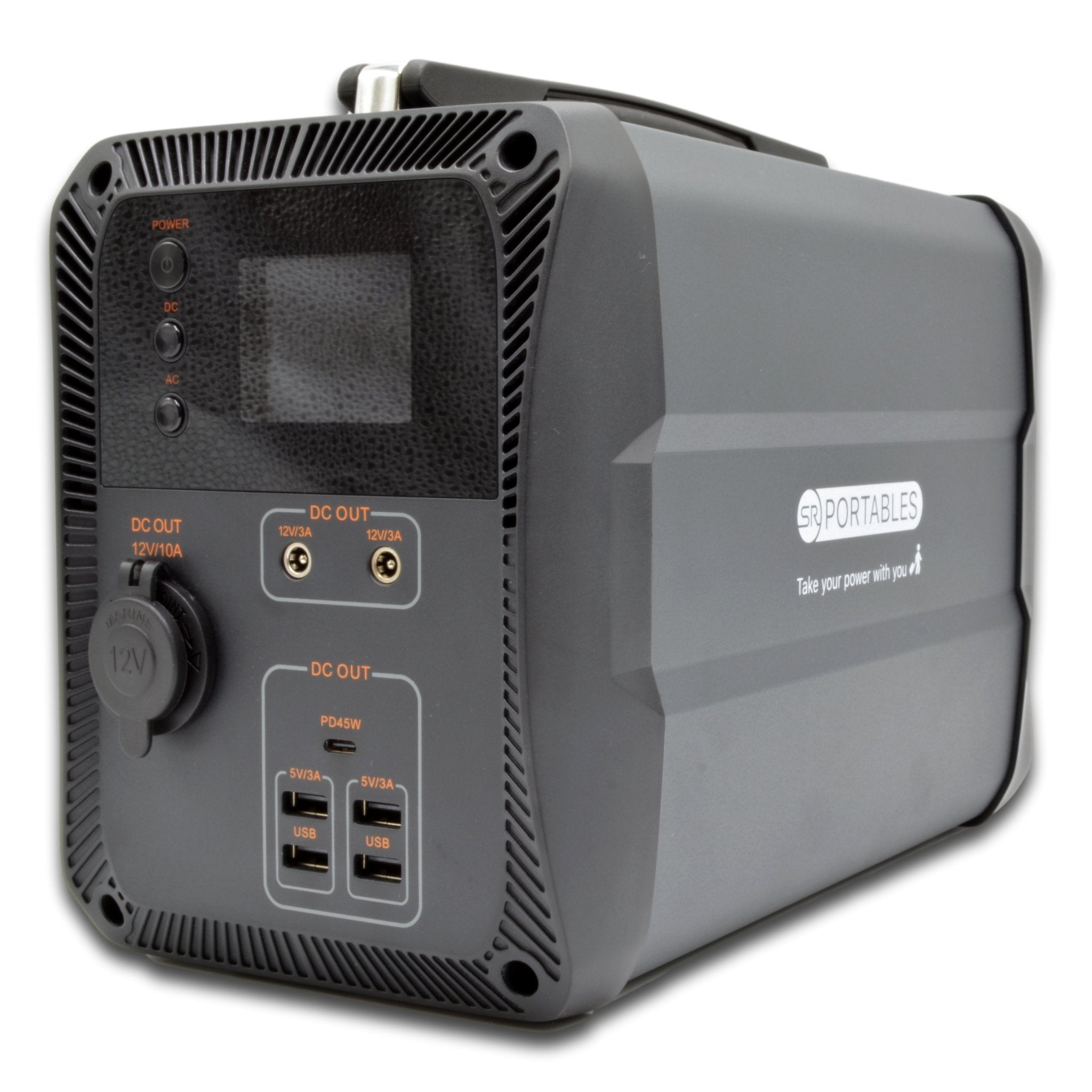 SR Portables Cleo 400wh 33ah Portable Lithium Solar Generator Plus 100w Solar Panel - Carbon Offroad