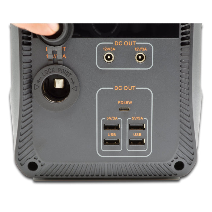 SR Portables Cleo 400wh 33ah Portable Lithium Solar Generator Plus 100w Solar Panel - Carbon Offroad