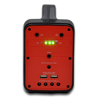 SR Portables Thia 130wh 10ah Portable Lithium Solar Generator Red Plus 40w Solar Panel - Carbon Offroad