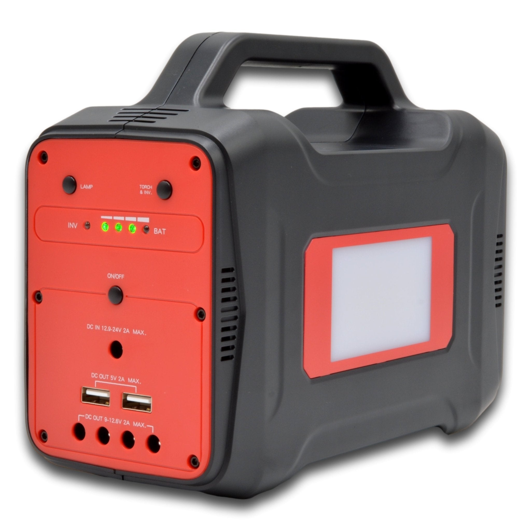 SR Portables Thia 130wh 10ah Portable Lithium Solar Generator Red Plus 40w Solar Panel - Carbon Offroad